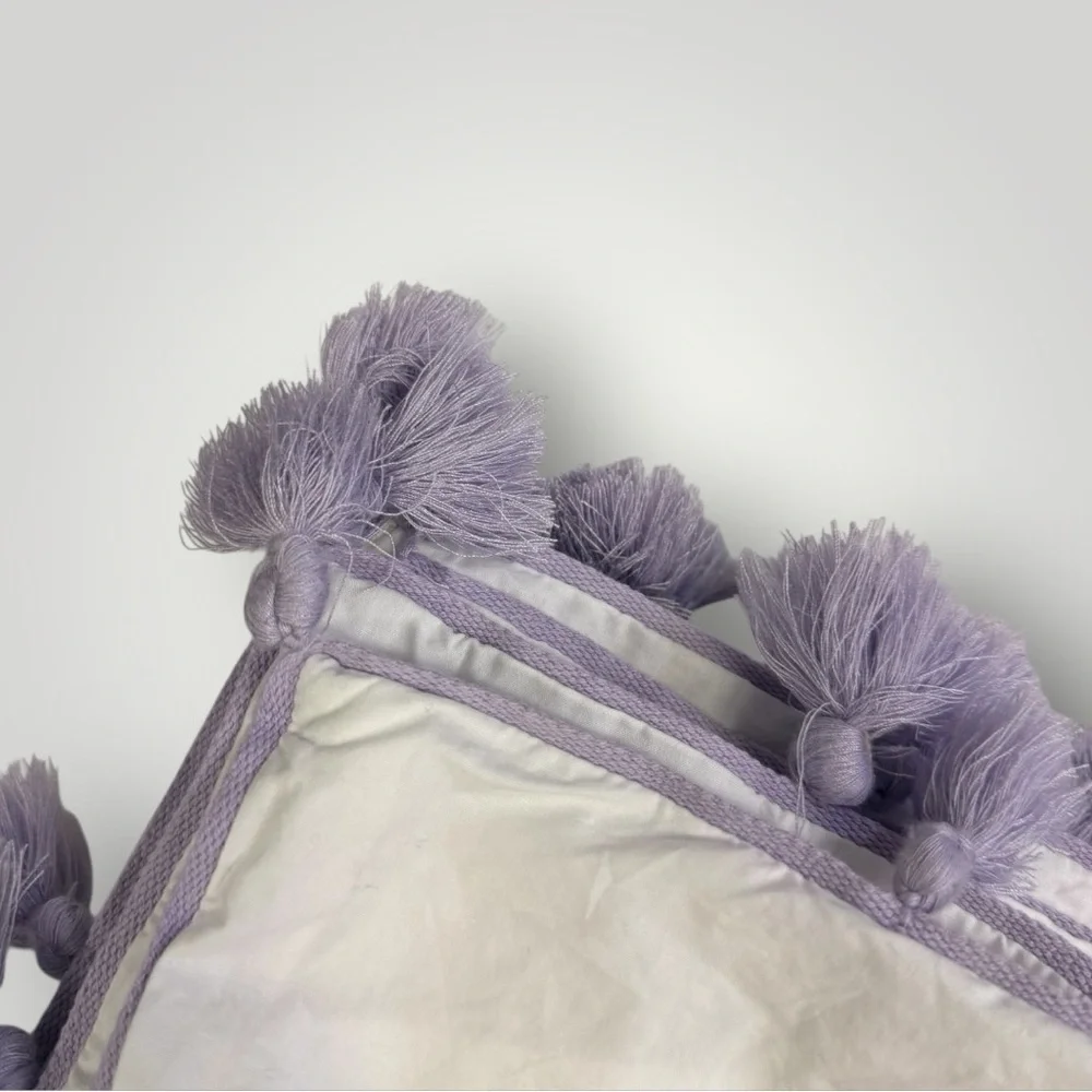 Pottery Barn Teen‎ Tassel Duvet Cover Twin Purple